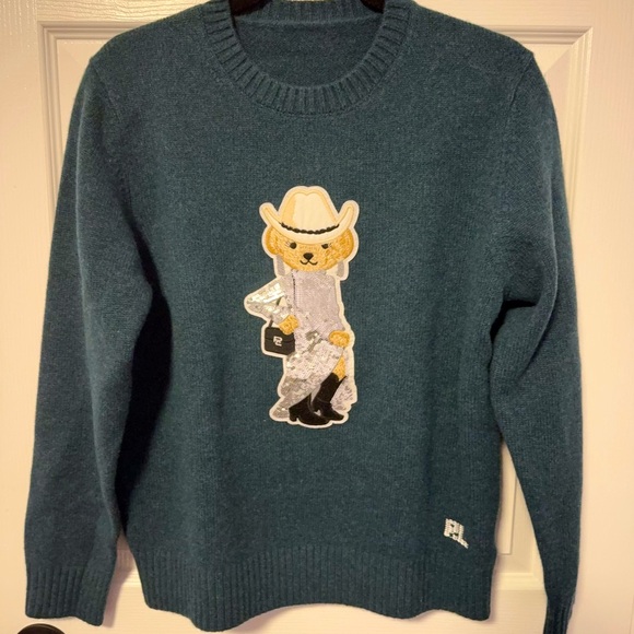 Ralph Lauren Sweaters - Ralph Lauren Purple Label Line Teal Crewneck Sweater
